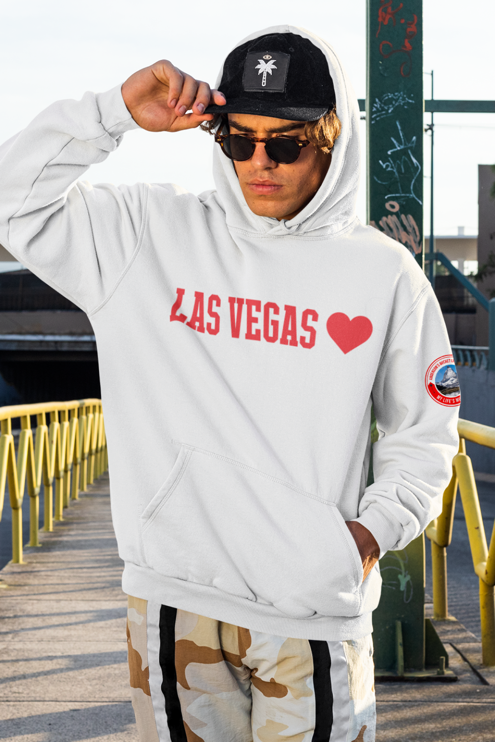 Las Vegas - Hoodie White