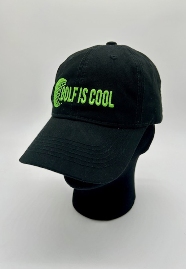 GOLF IS COOL - BASEBALL CAPS - BLACK