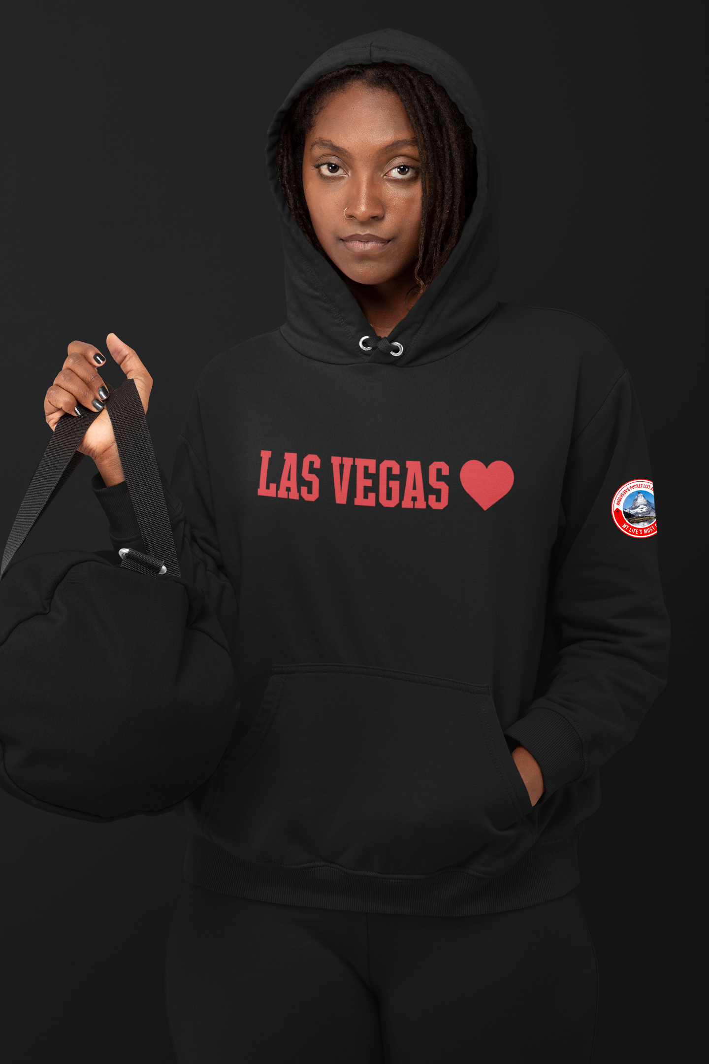 Las Vegas - Hoodie Black