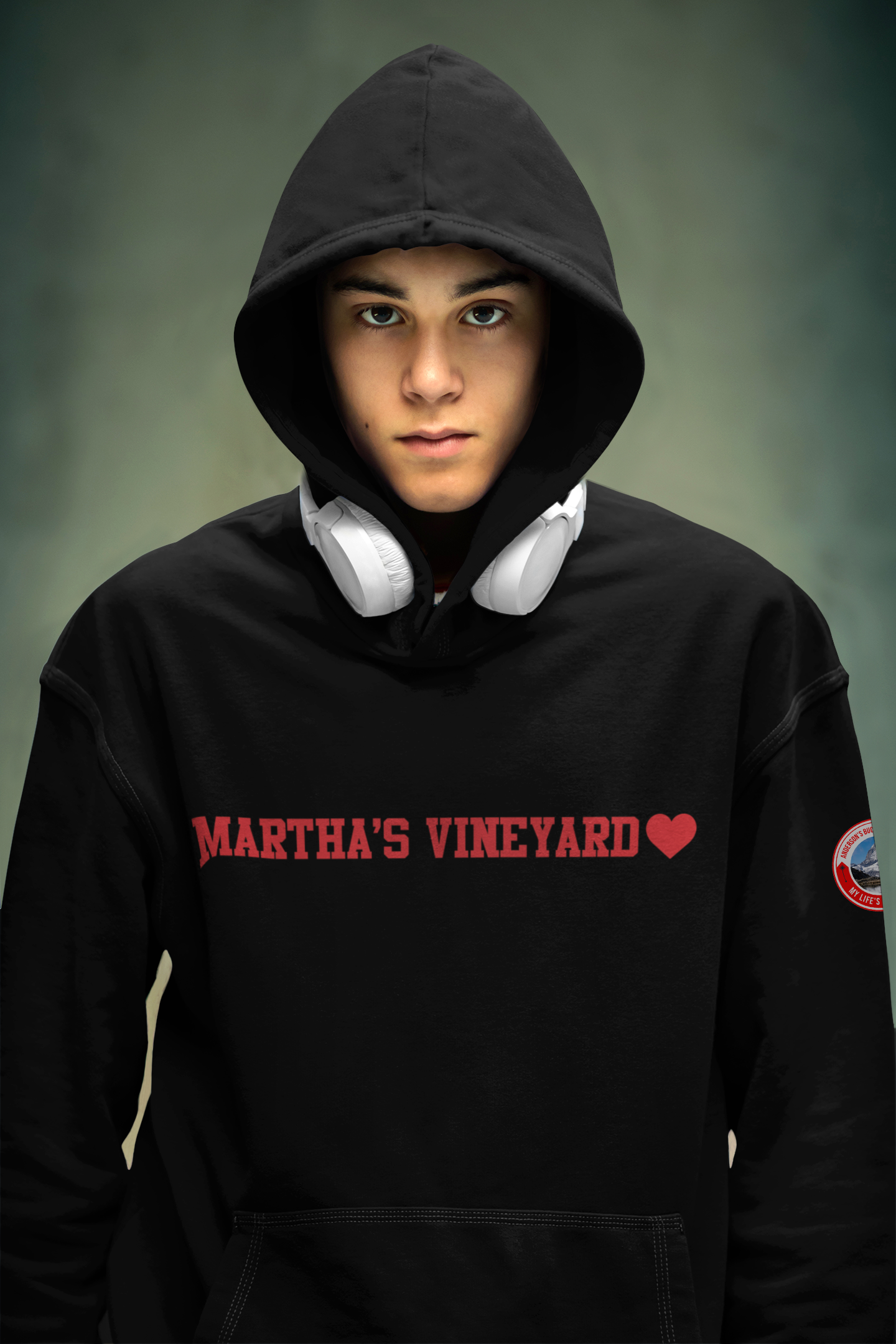 Martha's Vineyard - Hoodie Black