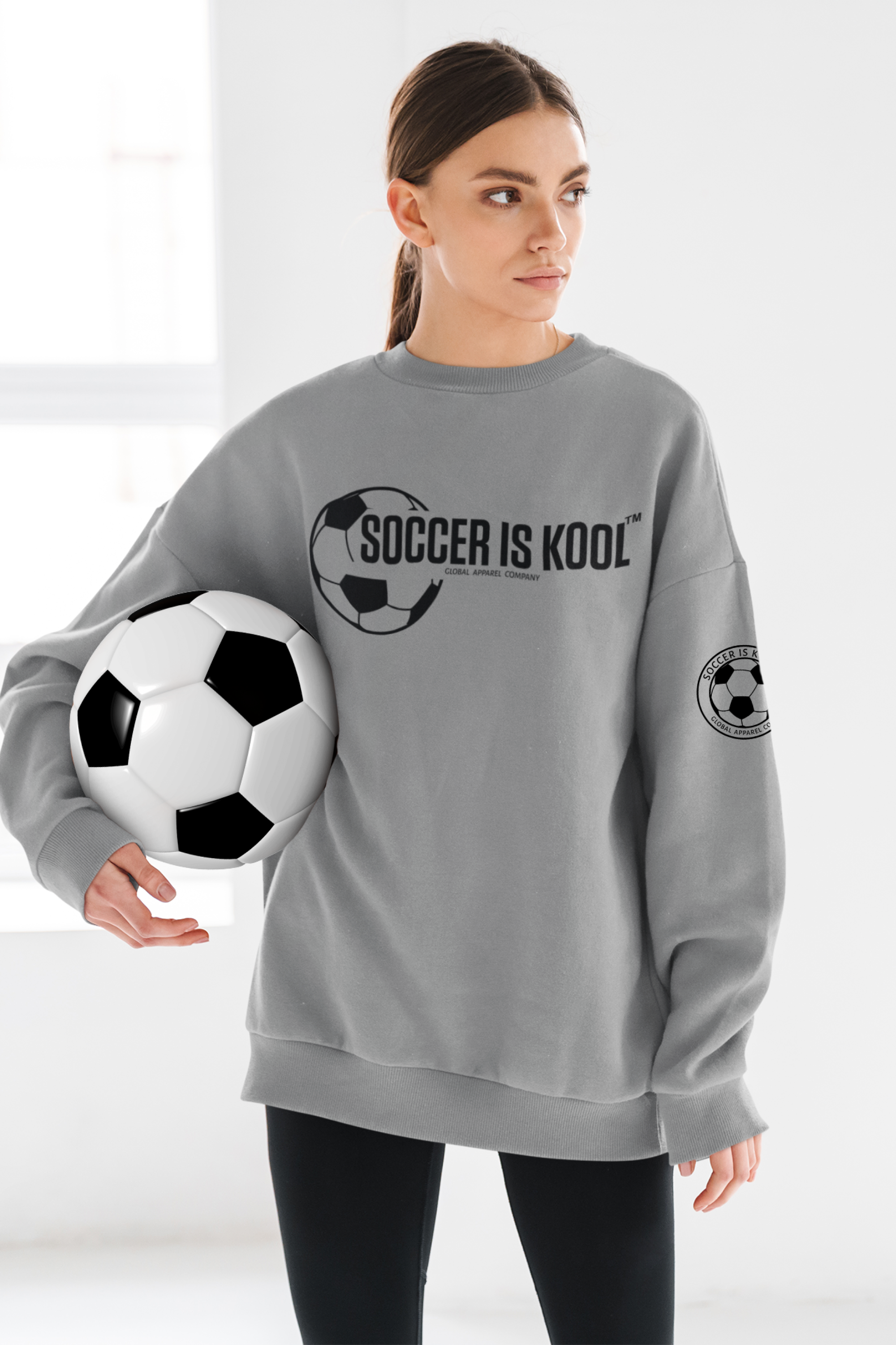 Soccer Is Kool - Crewneck Gray