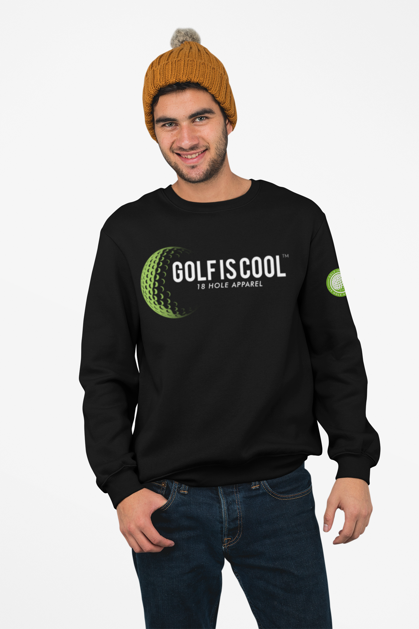 Golf is Cool Apparel - Crewneck Black